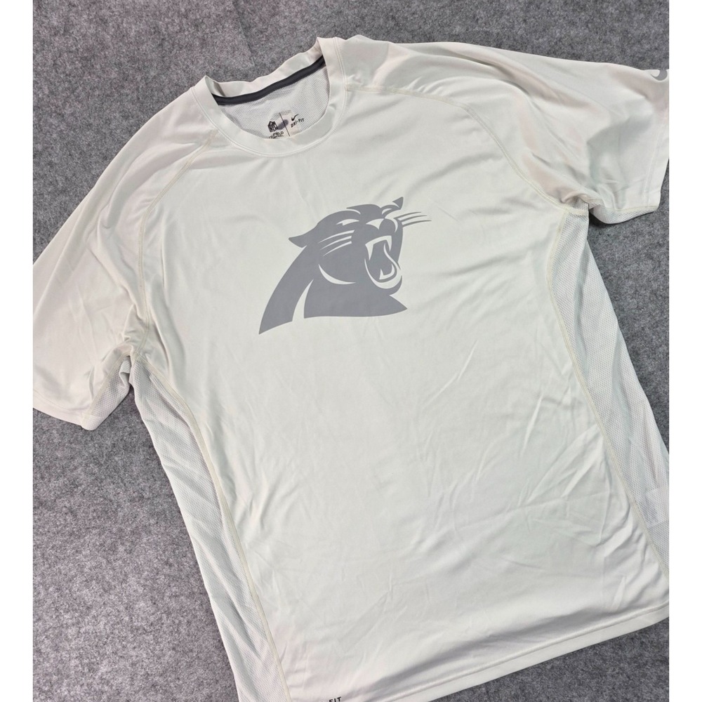 Carolina Panthers Nike Dri-Fit NFL Onfield Apparel Mens T-Shirt Size 2XL White